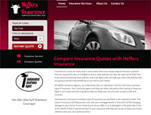 Tablet Screenshot of heffersinsurance.com